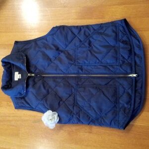 GUC J. Crew Navy Blue Puffer Vest Women's XS